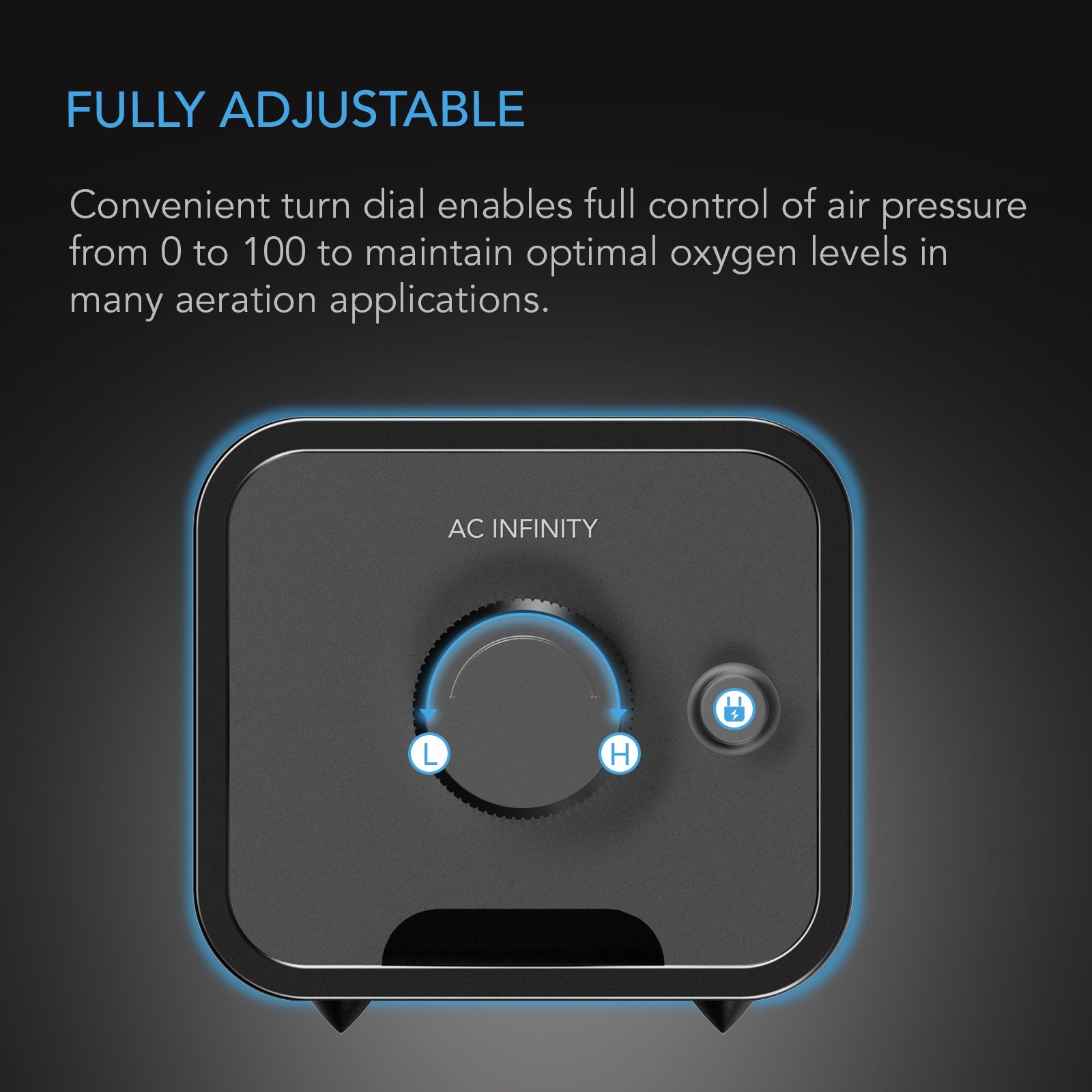 AC Infinity Hydroponics Air Pump, One-Outlet Pumping Kit, 24 GPH (1.5 L/M) - Midwest Grow LLC
