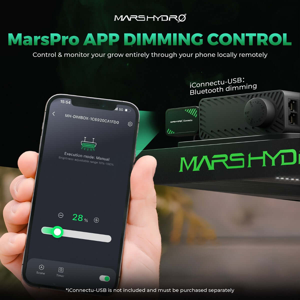 Mars Hydro iConnect Smart Controller for Grow Light Connection to MarsPro App - Midwest Grow LLC