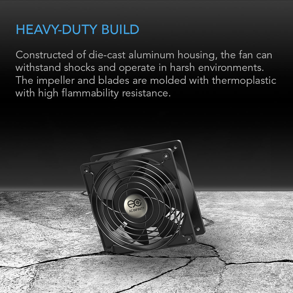 AC Infinity AXIAL 9238, Muffin 120V AC Cooling Fan, 92mm x 92mm x 38mm - Midwest Grow LLC