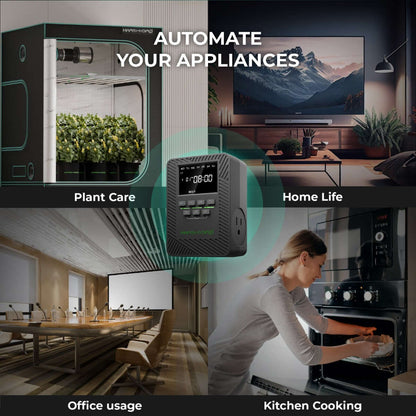 Mars Hydro iTime 2-in-1 Dual Outlet Smart Timer with App Control and Custom Scheduling - Midwest Grow LLC
