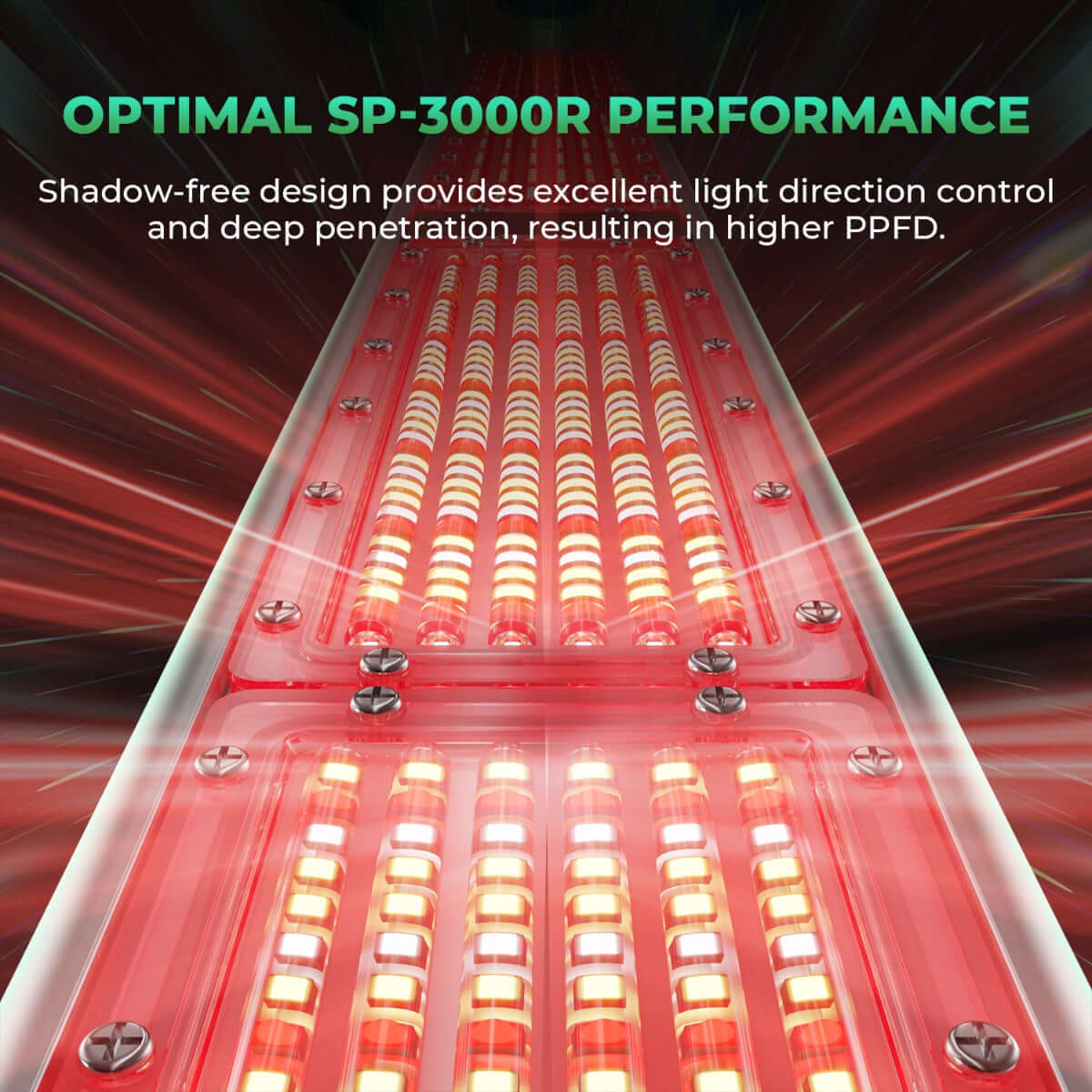 Mars Hydro SP 3000 300W Red Spectrum Grow Room LED Grow Light - Midwest Grow LLC