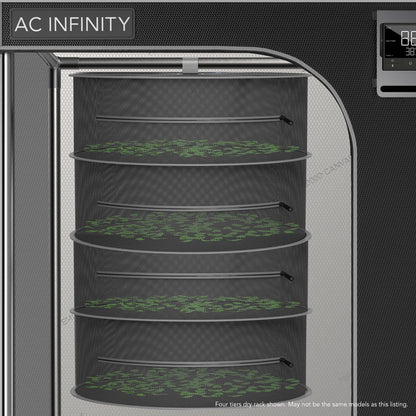 AC Infinity Hanging Herb Drying Rack, 24 in. Diameter, Six Tiers - Midwest Grow LLC