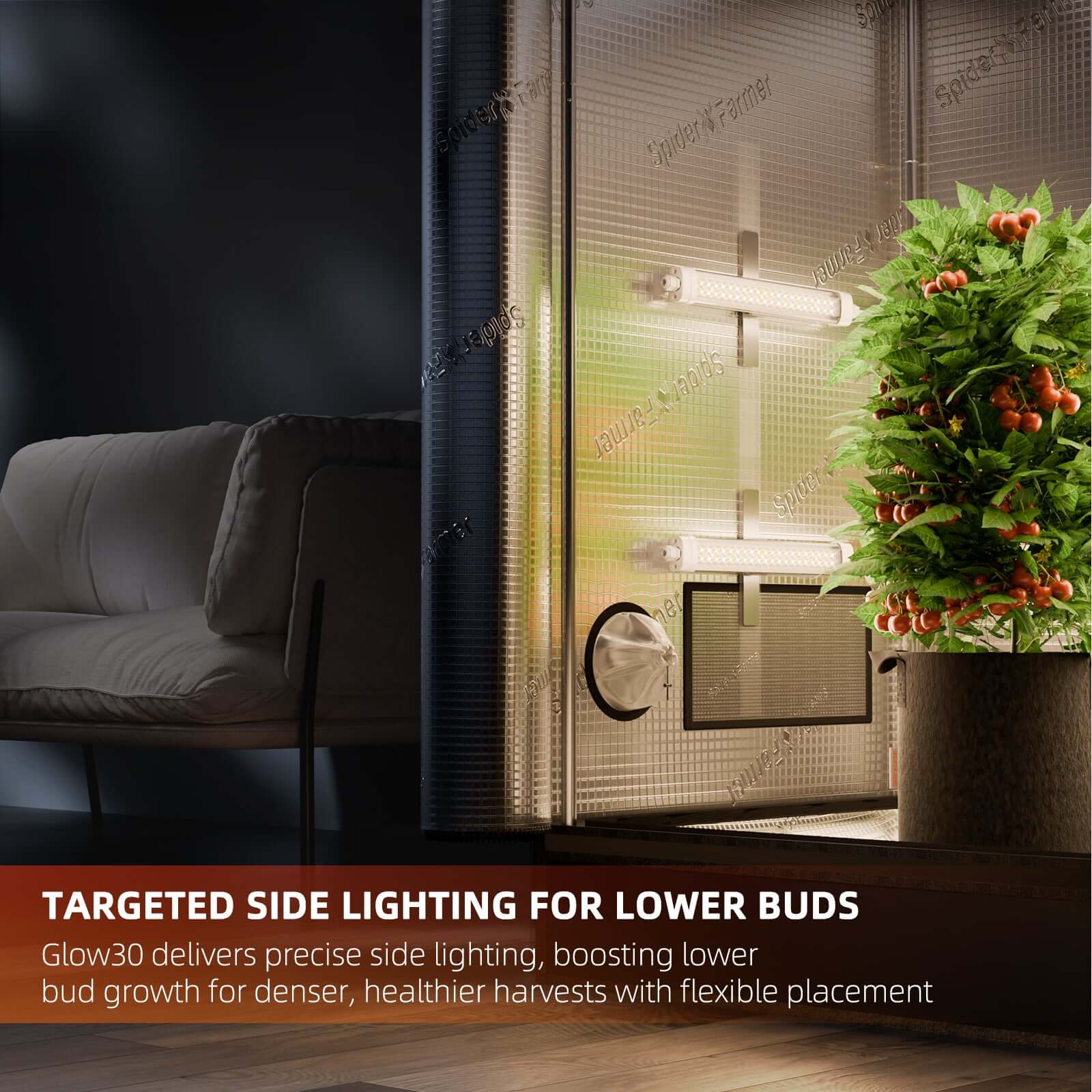 Spider Farmer Glow30 32W Supplemental Full Spectrum LED Grow Light Bars - Midwest Grow LLC