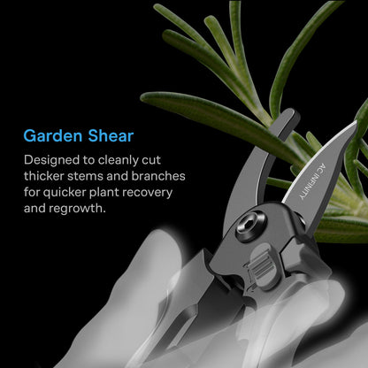 AC Infinity Stainless Steel Pruning Shear, 8" Bypass Blades
