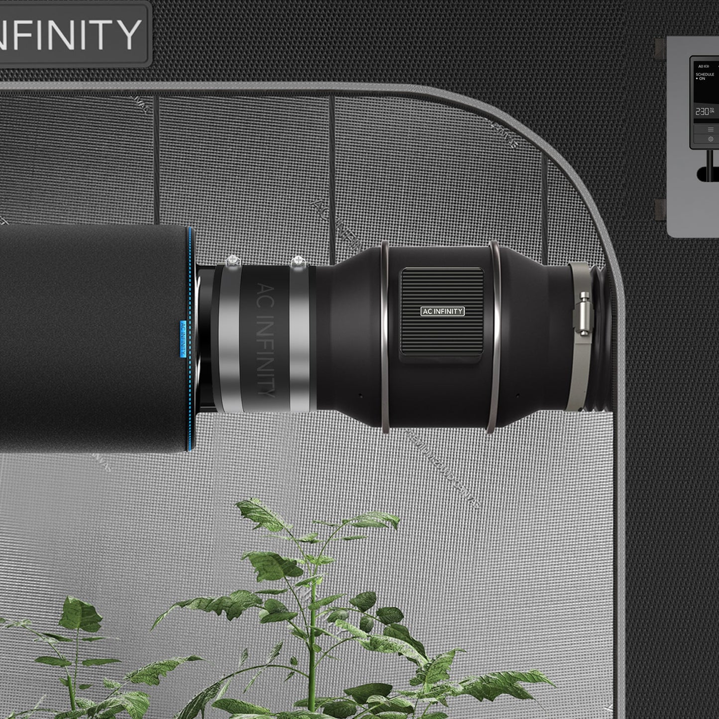 AC Infinity Noise Reduction Clamp, Duct Coupler with Stainless Steel Clamps, 6-Inch - Midwest Grow LLC