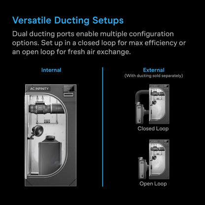 AC Infinity HYDRONE 7, Plant Dehumidifier with VPD Humidity Controls, 10 Drying Levels, AI Dynamic Programming, High-Precision PWM Motor, Intake Fan Mode, Dual Duct, up to 10x10 or Larger Grow Tents - Midwest Grow LLC