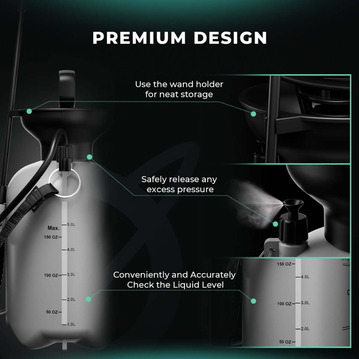 Mars Hydro 1.35 Gallon Pump Pressure Sprayer - Midwest Grow LLC