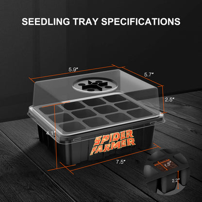 Spider Farmer Seed Starting Trays 4 Pack - Midwest Grow LLC