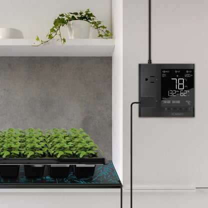 AC Infinity CONTROLLER 75 PRO, Independent Programs for Two Devices, Dynamic VPD, Temperature, Humidity, Scheduling, Data App, Bluetooth + WiFi, Desktop - Midwest Grow LLC