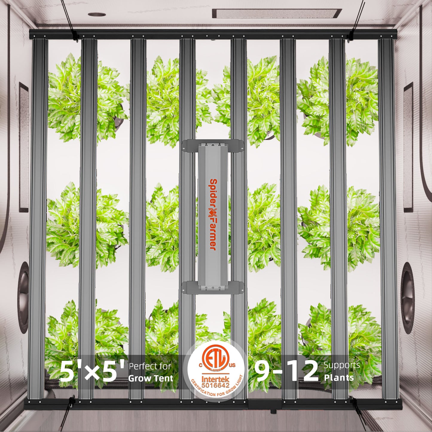 Spider Farmer G1000W 1000W Dimmable Full Spectrum CO2 LED Grow Light - Midwest Grow LLC