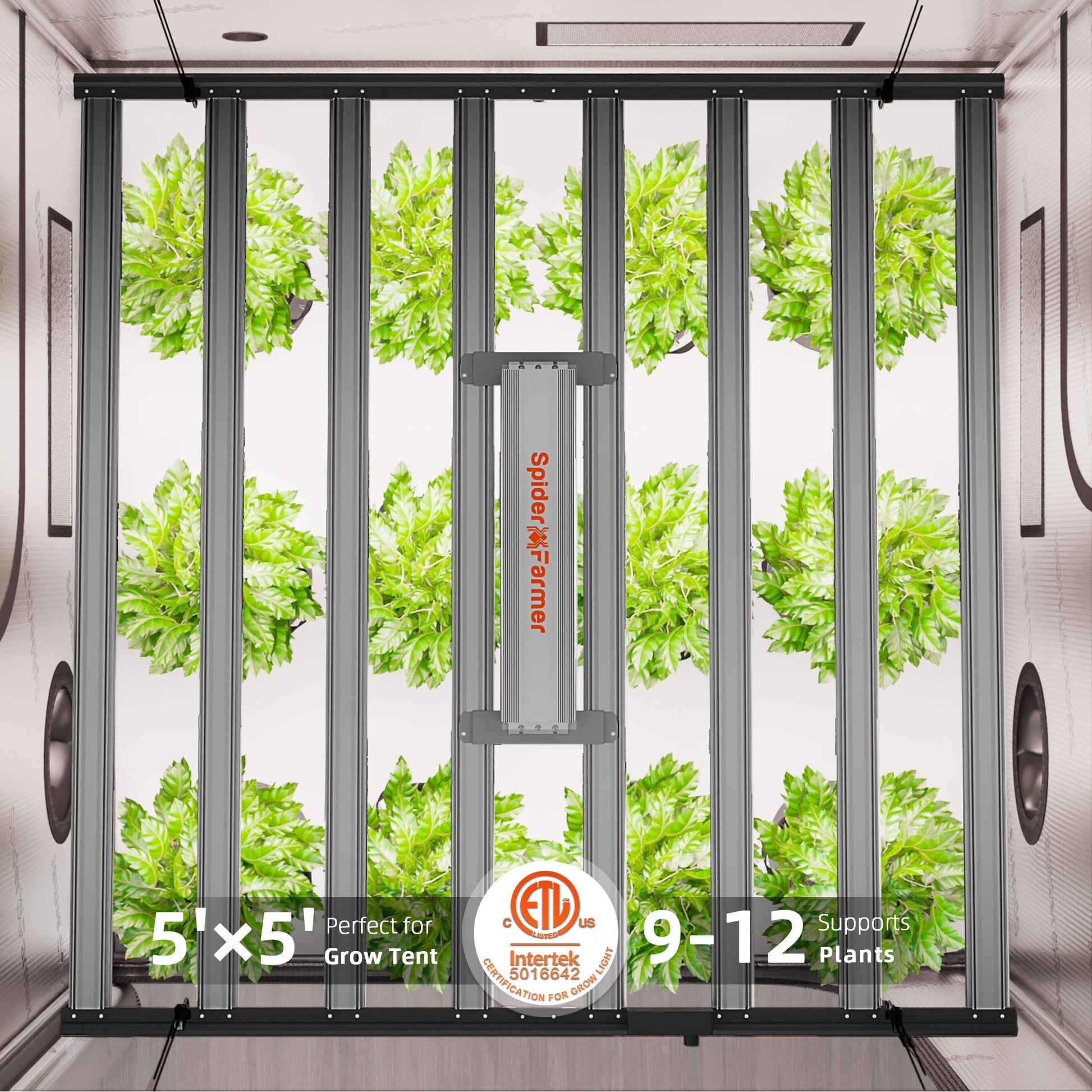 Spider Farmer G1000W 1000W Dimmable Full Spectrum CO2 LED Grow Light - Midwest Grow LLC