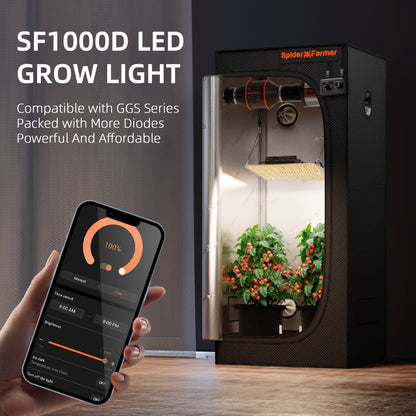 Spider Farmer SF1000D 100W Full Spectrum LED Grow Light - Midwest Grow LLC