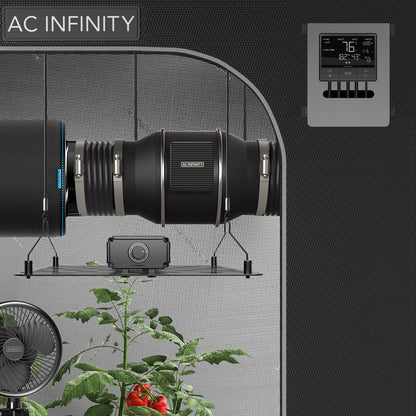 AC Infinity CLOUDLINE T10, Quiet Inline Duct Fan System with Temperature and Humidity Controller, 10-Inch - Midwest Grow LLC