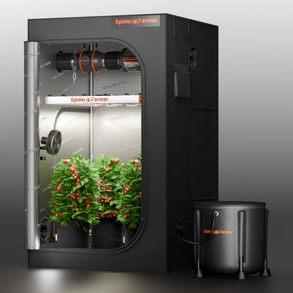 Spider Farmer Automatic Drip Irrigation System with Water Pump and 8 Drip Emitters - Midwest Grow LLC