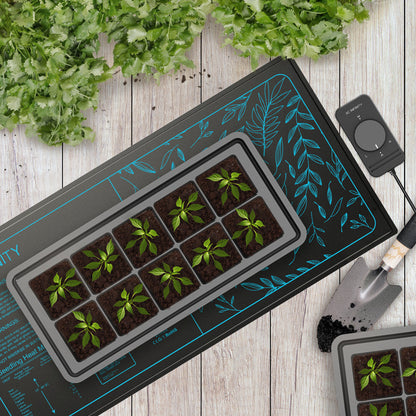 AC Infinity SUNCORE A3X2, Dual Seedling Heat Mats with Heat Controller, IP-67 Waterproof, 10" x 20.75" - Midwest Grow LLC