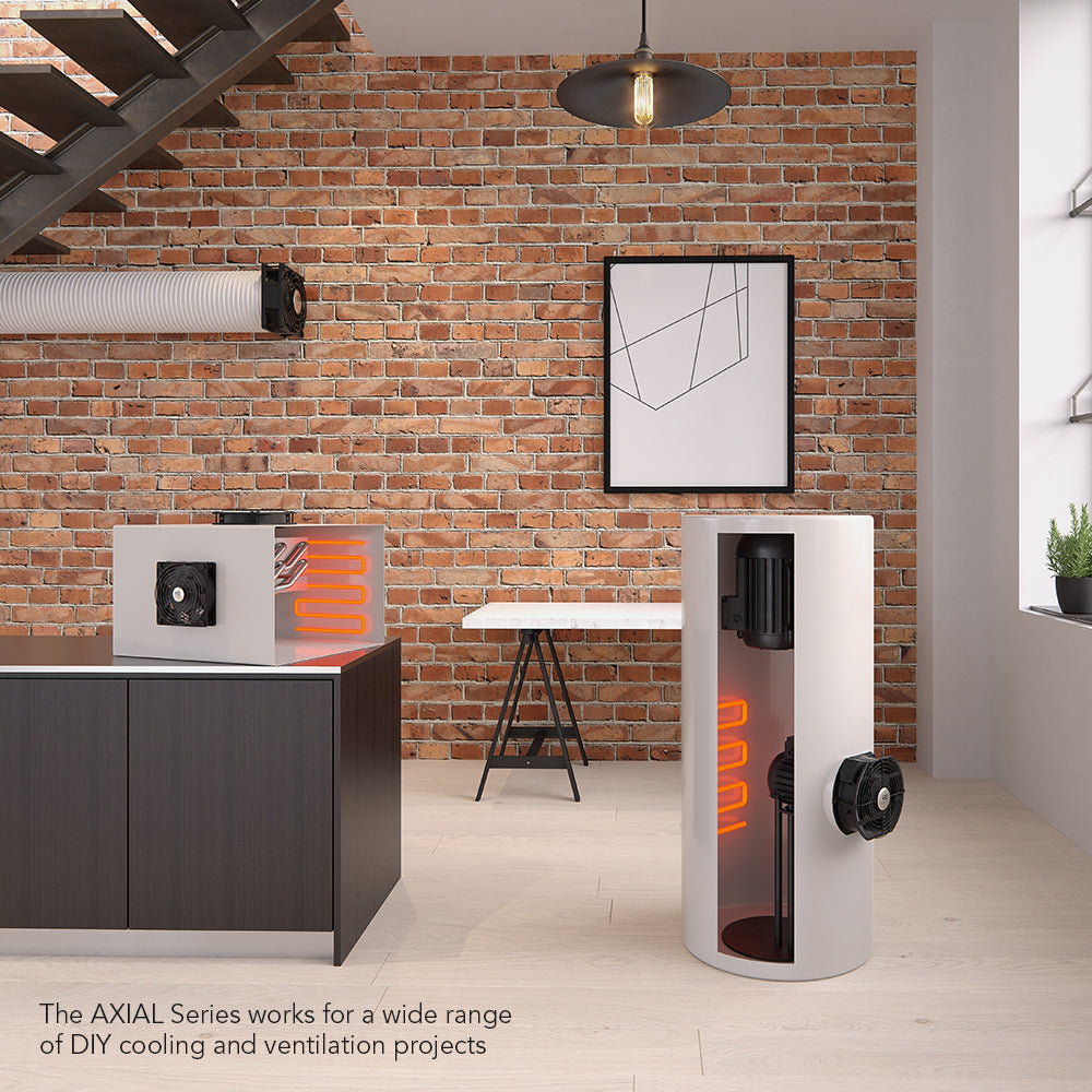 AC Infinity AXIAL S1238D, Muffin 120V AC Cooling Fan, Dual 120mm x 120mm x 38mm - Midwest Grow LLC