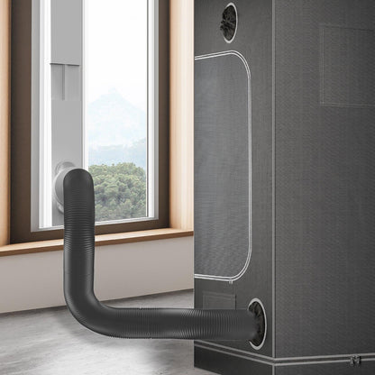 AC Infinity Window Duct Kit, Adjustable Vent Port for Inline Fans - Midwest Grow LLC
