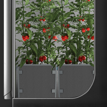 AC Infinity Heavy Duty Square Fabric Pots, 5 Gallon, 5-Pack - Midwest Grow LLC