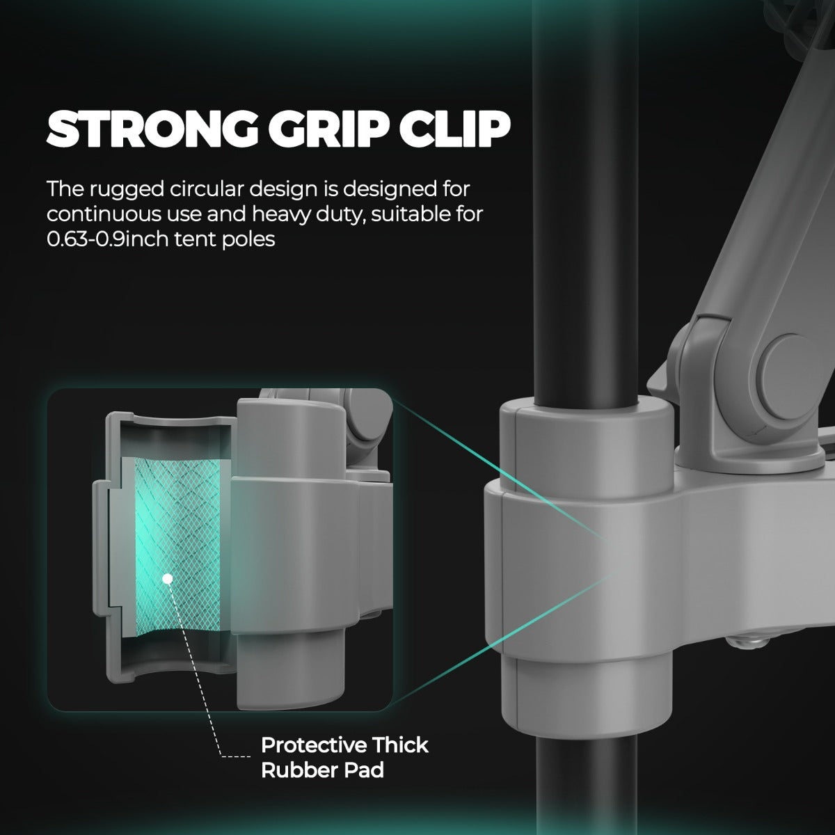 Mars Hydro 6" Auto-Oscillating Clip Fan - Midwest Grow LLC