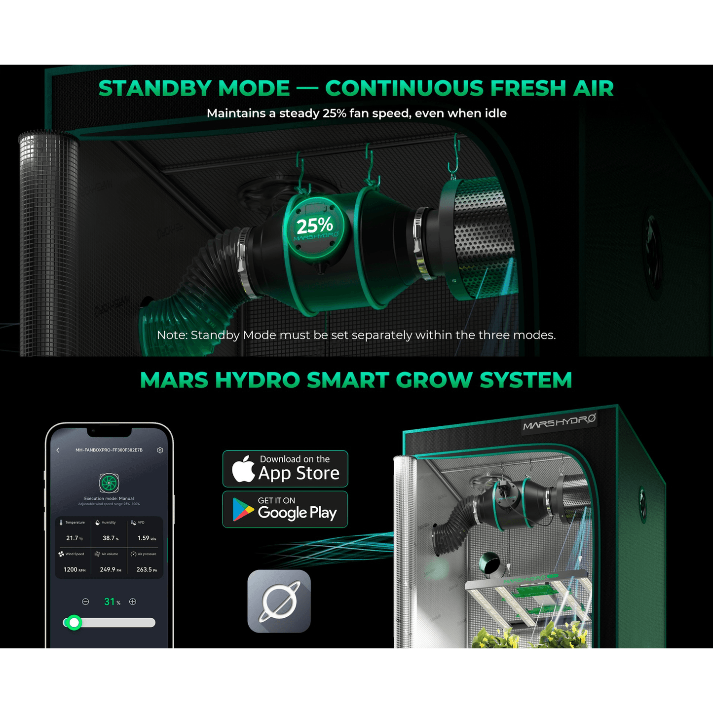 Mars Hydro iConnect Smart Controller and Temperature and Humidity Sensor - Midwest Grow LLC