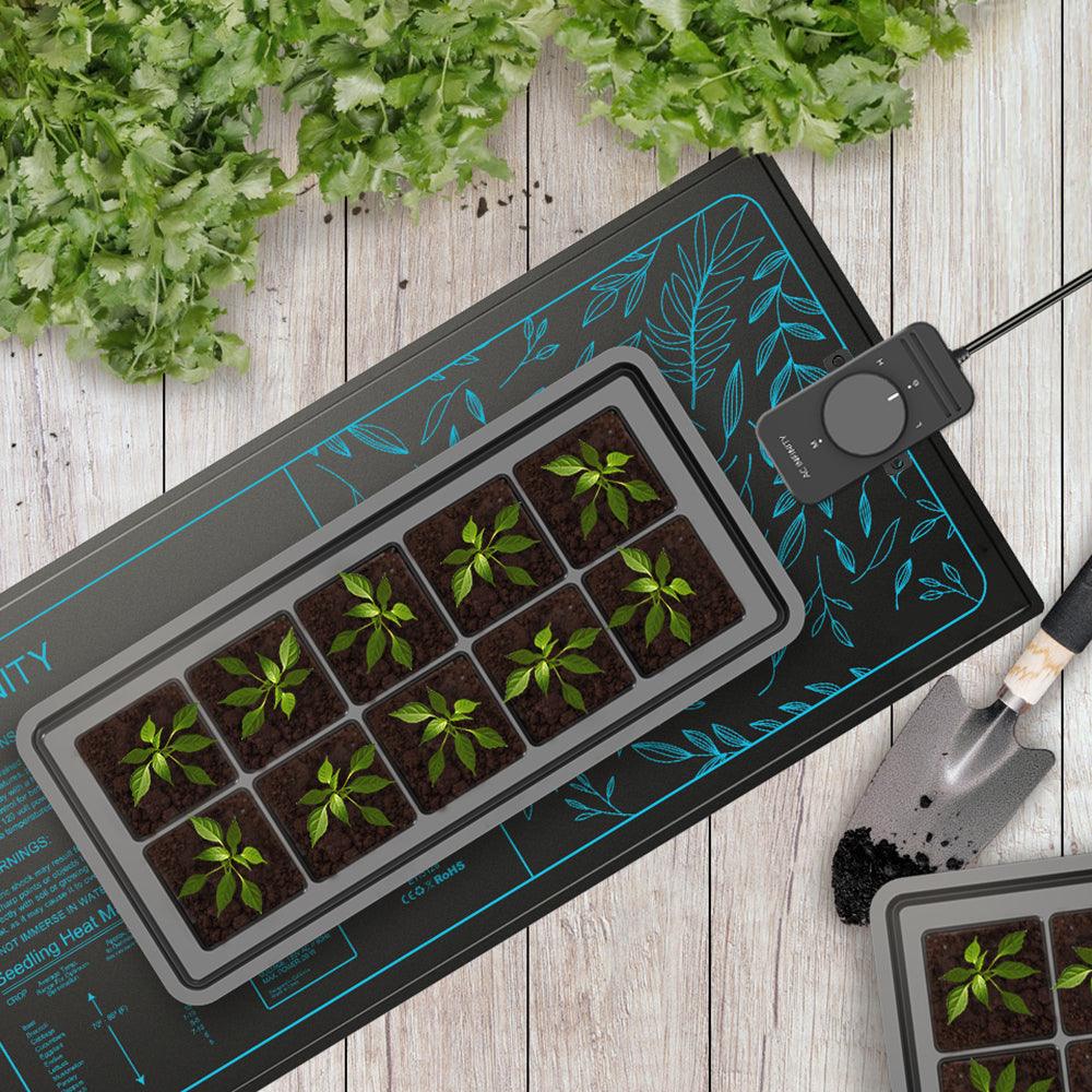AC Infinity SUNCORE S3, Seedling Heat Mat with Heat Controller, IP-67 Waterproof, 10" x 20.75" - Midwest Grow LLC