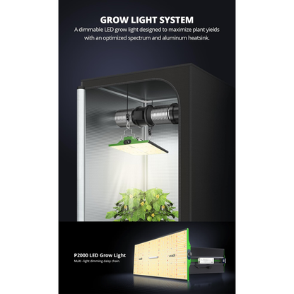 ViparSpectra P2000 200W Infrared Full Spectrum LED Grow Light - Midwest Grow LLC