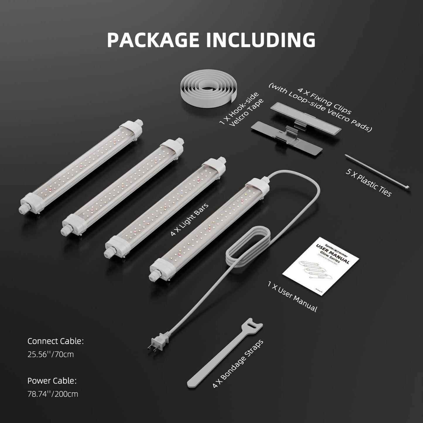 Spider Farmer Glow30 32W Supplemental Full Spectrum LED Grow Light Bars - Midwest Grow LLC