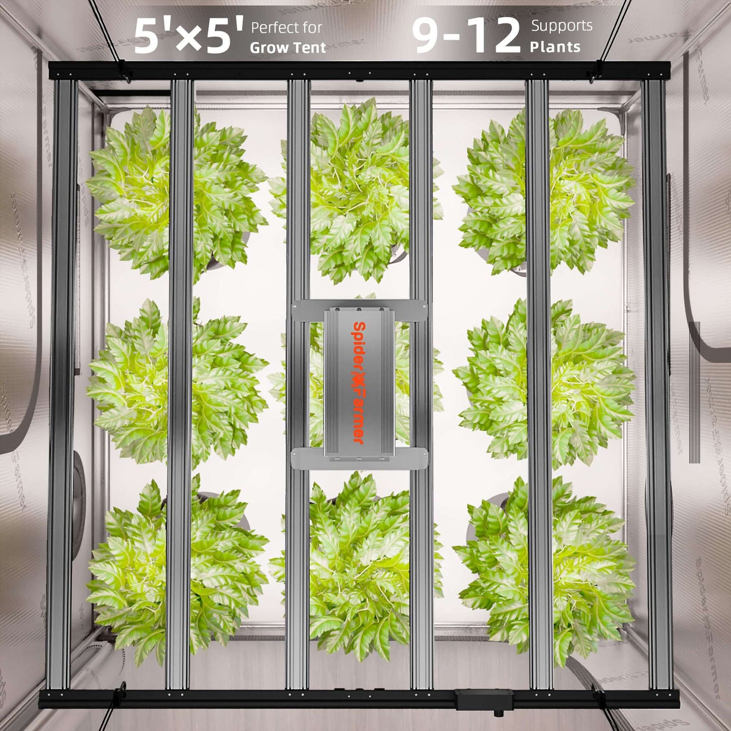 Spider Farmer G7000 730W Dimmable Full Spectrum LED Grow Light - Midwest Grow LLC