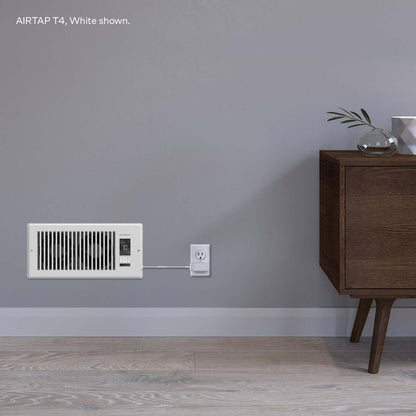 AC Infinity AIRTAP T6, Quiet Register Booster Fan System, White, for 6" x 10" Registers - Midwest Grow LLC
