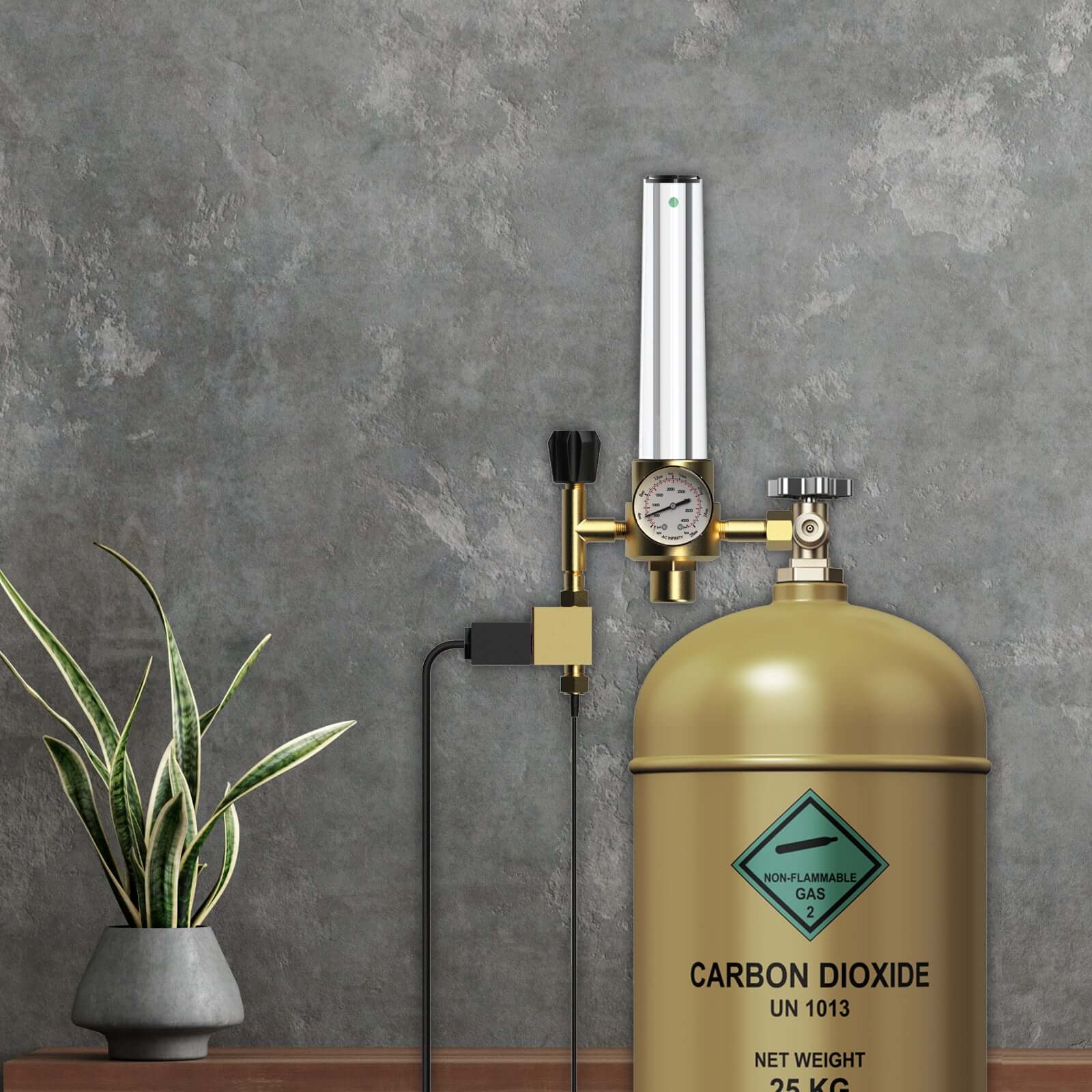AC Infinity CO2 Regulator, Carbon Dioxide Monitor with Solenoid Valve and Gas Flow Meter - Midwest Grow LLC