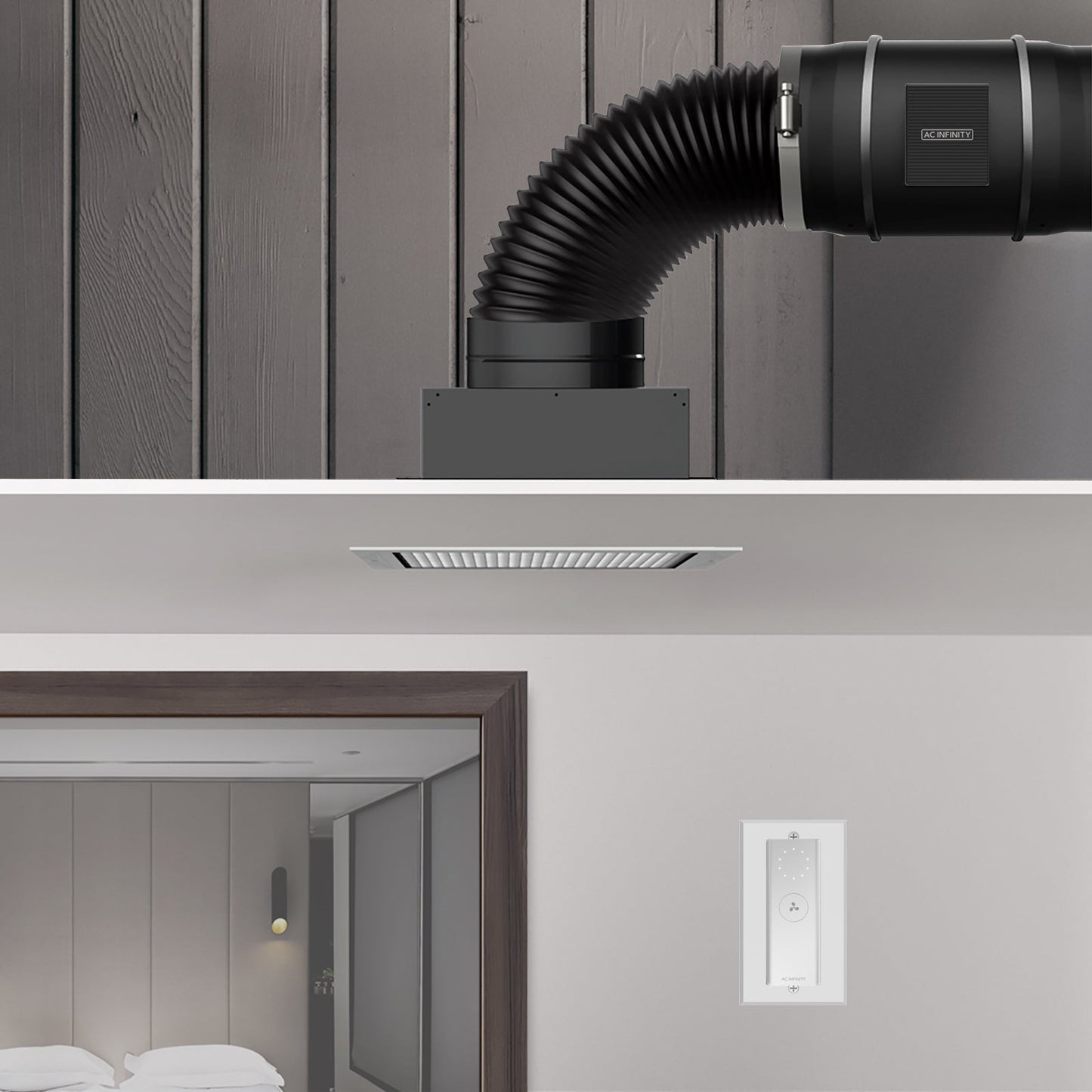 AC Infinity CLOUDWAY S12, Whole House EC Fan, 1600 CFM, Energy Efficient with Wireless Controller - Midwest Grow LLC