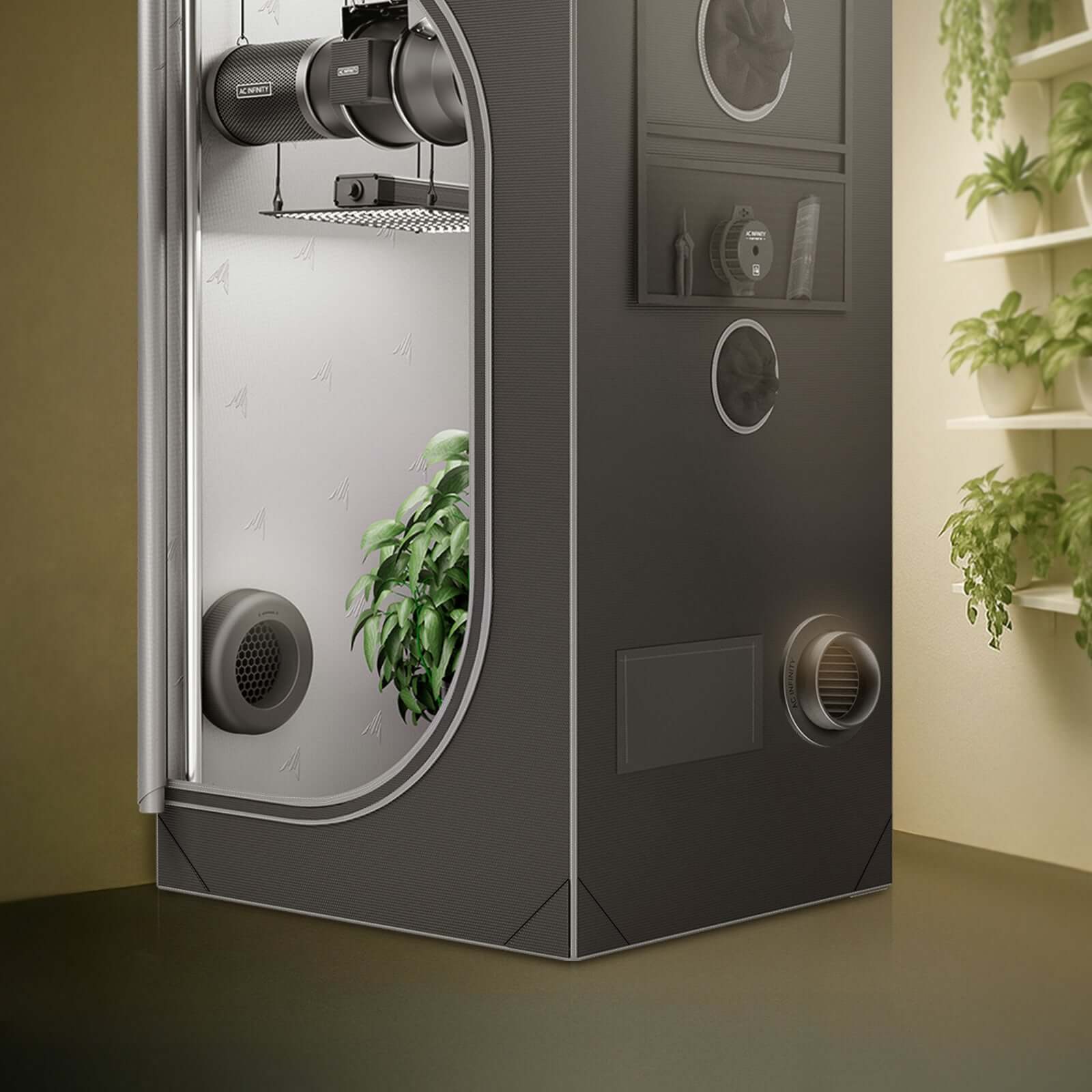 AC Infinity Grow Tent Duct Vent Attachment, 6-Inch 2 Pack, Light-Blocking & Dust-Resistant - Midwest Grow LLC