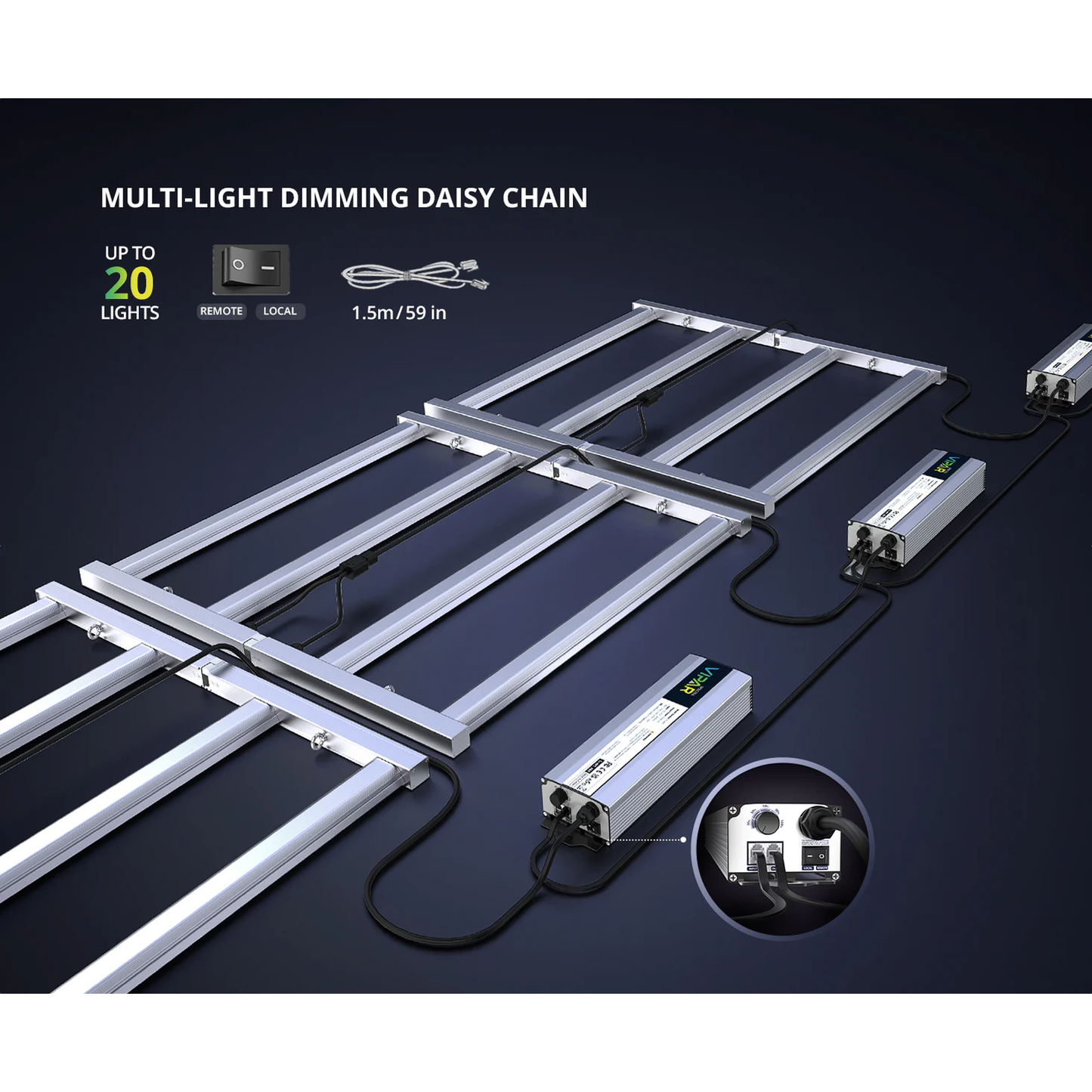 ViparSpectra KS3000 300W LED Grow Light - Midwest Grow LLC