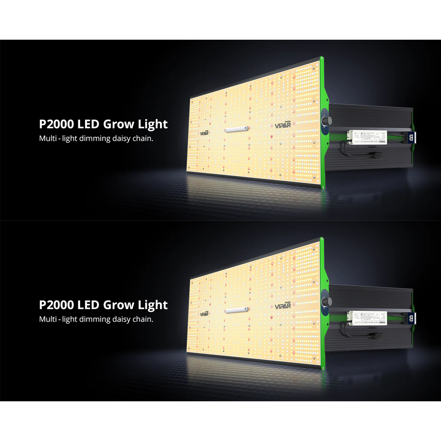 ViparSpectra P2000 200W Infrared Full Spectrum LED Grow Light - Midwest Grow LLC