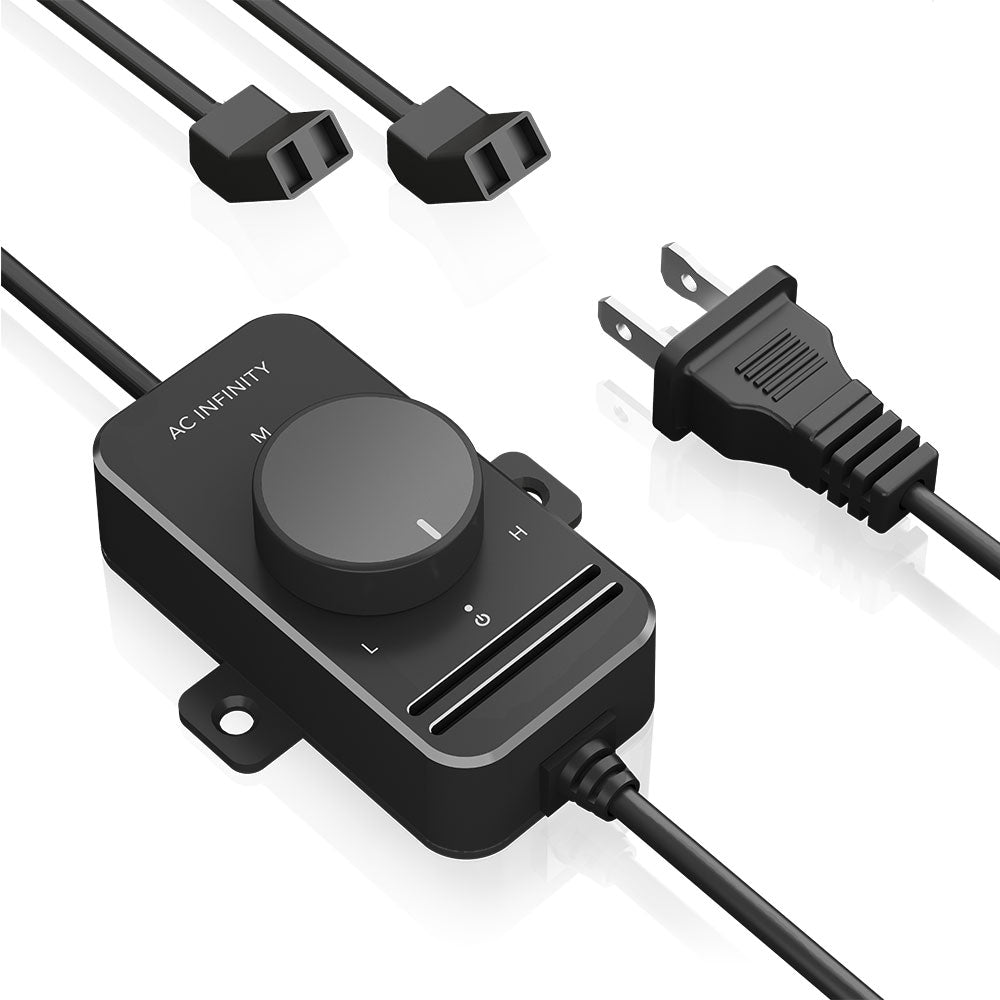AC Infinity AXIAL 1238W, 120V AC Muffin Fan with Wire-Leads Adapter, 120mm x 38mm High Speed - Midwest Grow LLC