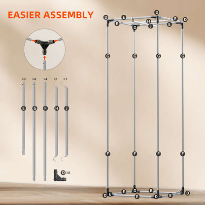 Spider Farmer 2' x 2' x 6' (60 x 60 x 180 cm) Pro White Indoor Grow Tent - Midwest Grow LLC