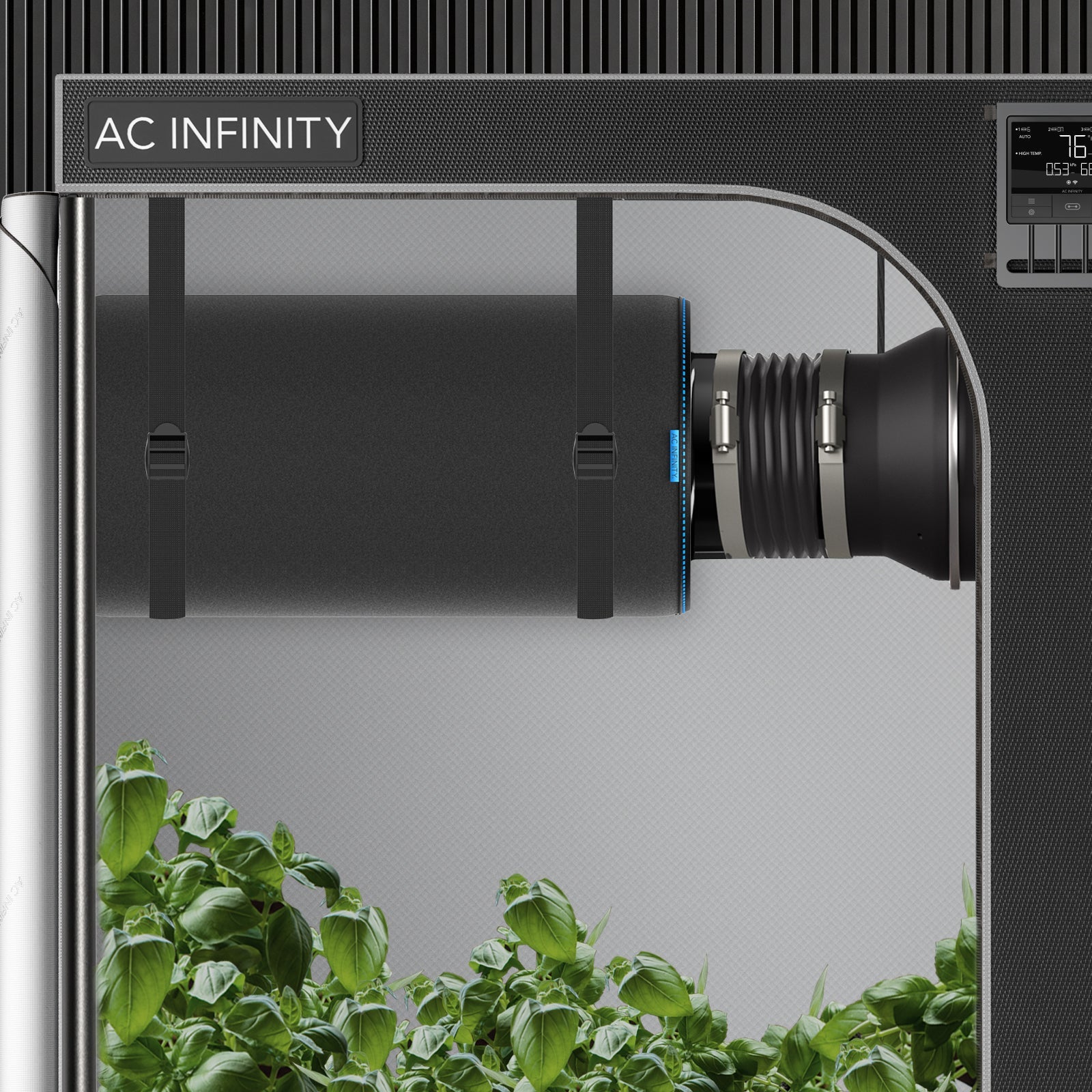 AC Infinity Duct Carbon Filter, Australian Charcoal, 8-Inch - Midwest Grow LLC