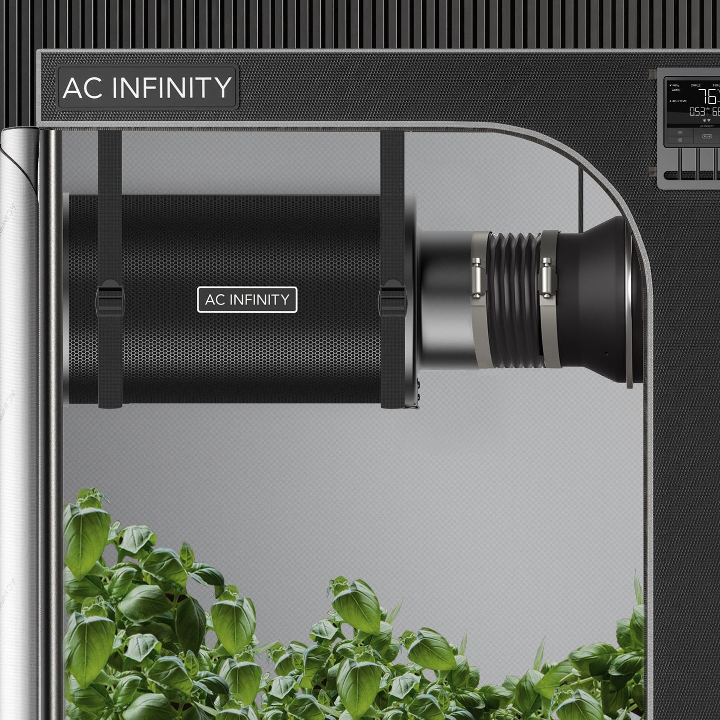 AC Infinity Refillable Carbon Filter Kit, with Charcoal Refill, 4-Inch - Midwest Grow LLC