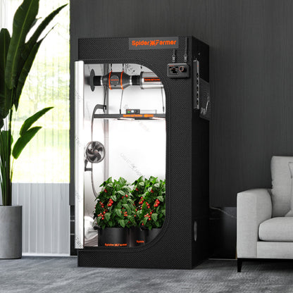 Spider Farmer 3' x 3' x 6' 1" (90 x 90 x 180 cm) Indoor Grow Tent - Midwest Grow LLC