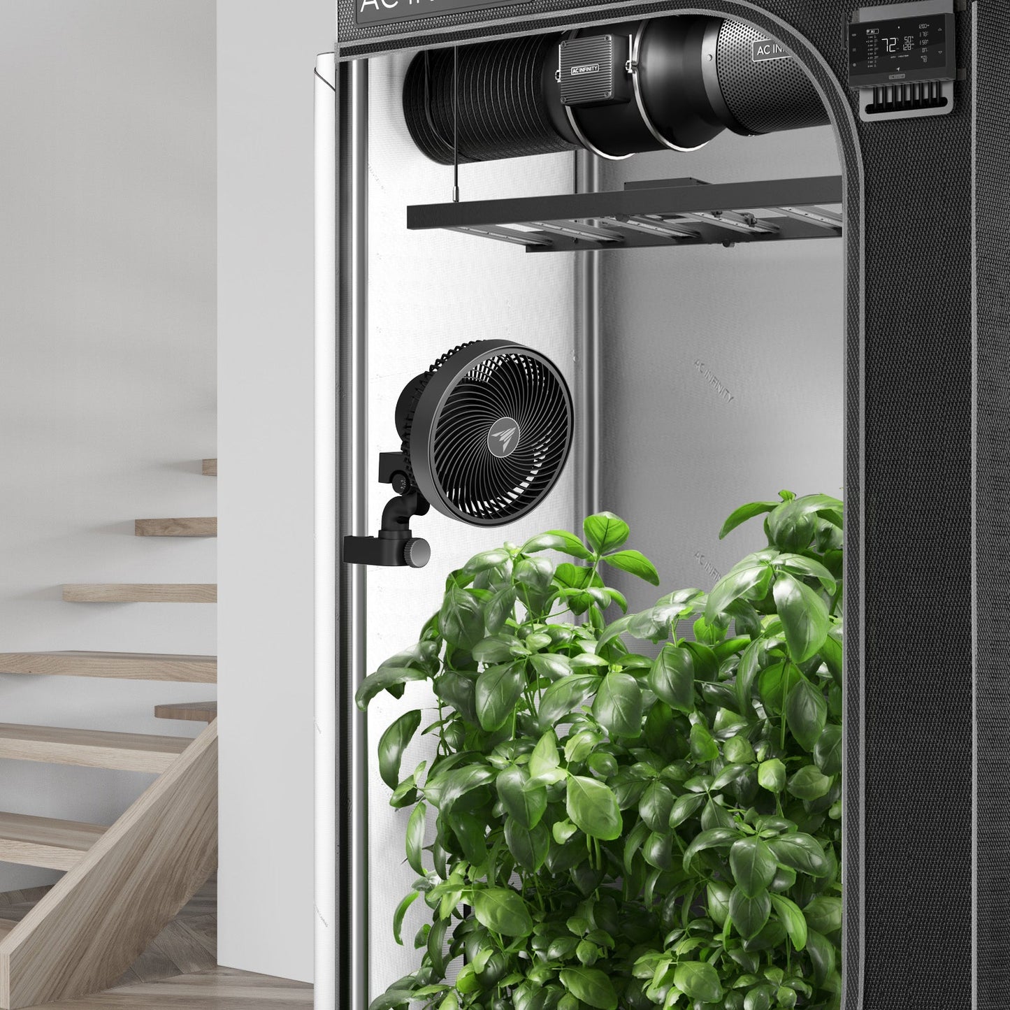 AC Infinity CLOUDRAY S6, Grow Tent Clip Fan 6" with 10 Speeds, EC-Motor, Auto Oscillation