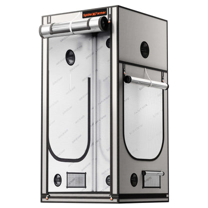 Spider Farmer 3' x 3' x 6' (90 x 90 x 180 cm) Pro White Indoor Grow Tent - Midwest Grow LLC