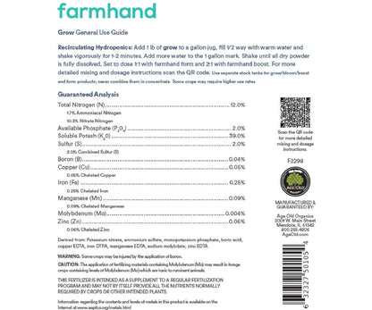 farmhand grow 12-2-39, 5 lb