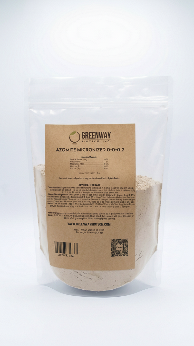 Organic Azomite Powder Fertilizer 0-0-0.2 (Micronized) - Midwest Grow LLC