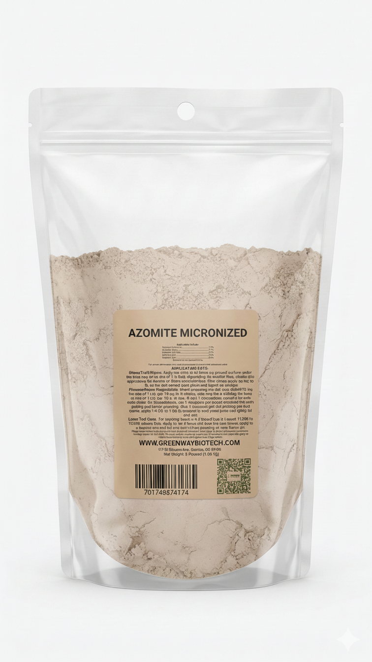 Organic Azomite Powder Fertilizer 0-0-0.2 (Micronized) - Midwest Grow LLC