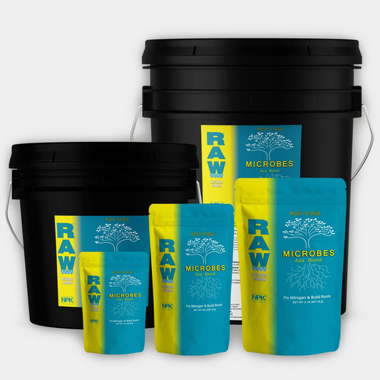 RAW Microbes Azos | Nitrogen-Fixing Bacteria | Root Inoculant - Midwest Grow LLC