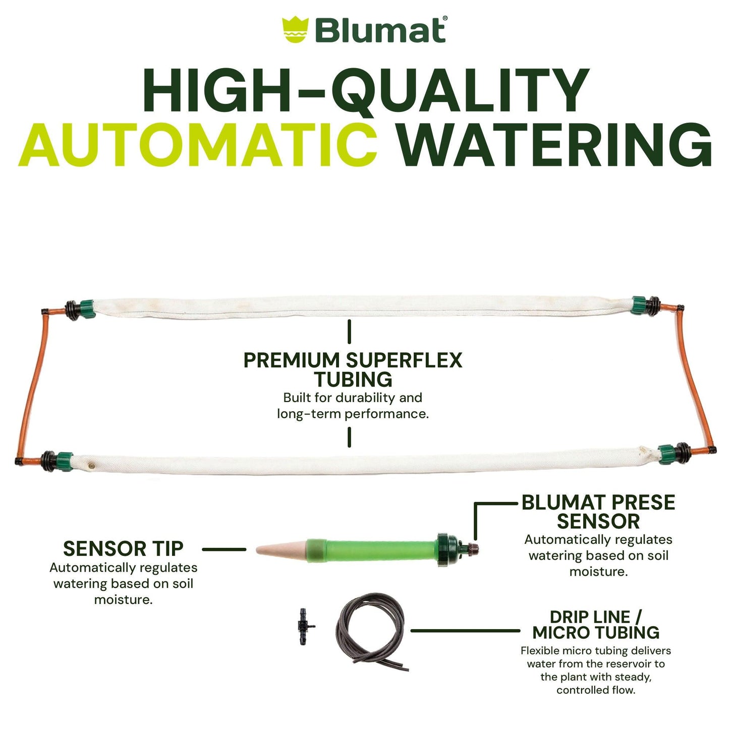 Preset Blumat Grow Tent Irrigation Kit - Midwest Grow LLC