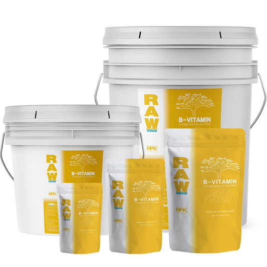 RAW B-Vitamin | 1% Vitamin B1 + 9% Magnesium | Water-Soluble Plant Supplement - Midwest Grow LLC
