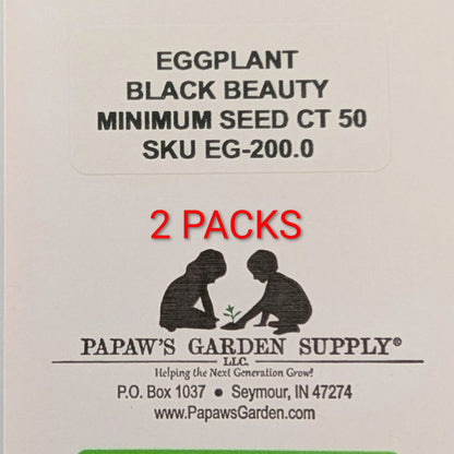 Black Beauty Heirloom Egg Plant Seeds
