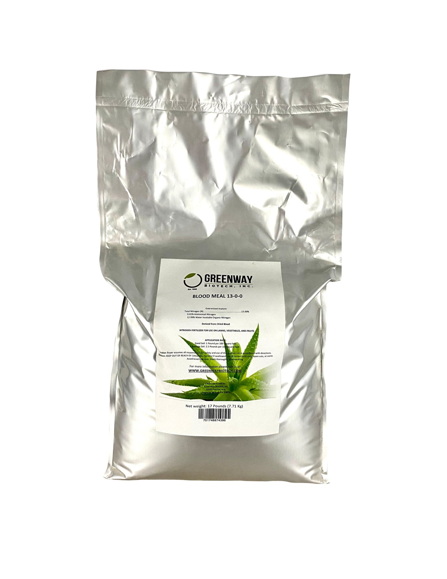 Organic Blood Meal Fertilizer 13-0-0 - Midwest Grow LLC