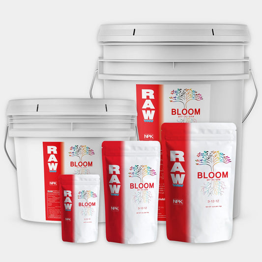 RAW BLOOM | All in One Water Soluble Nutrient Blend | Flowering Base Fertilizer - Midwest Grow LLC
